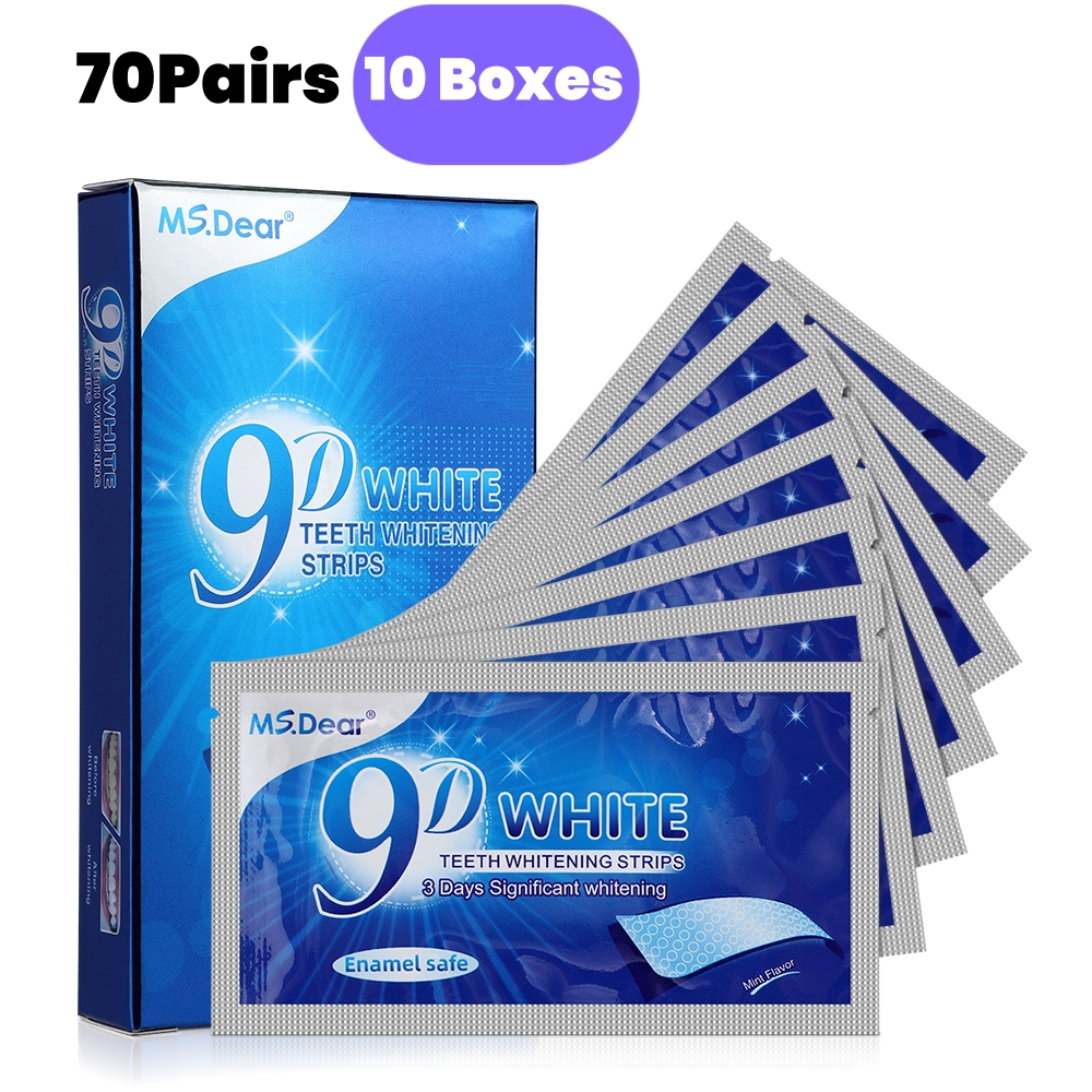 Teeth Whitening Gel Refills - 9D Gel White Teeth Cleaning Strips