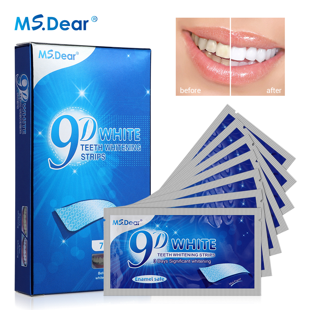 Teeth Whitening Gel Refills - 9D Gel White Teeth Cleaning Strips