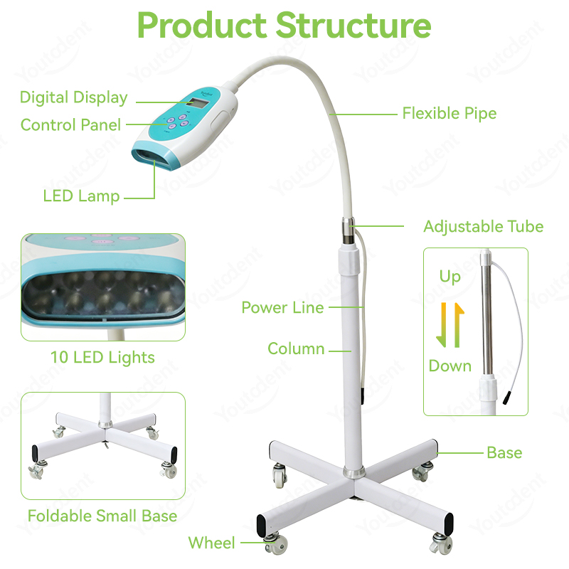 50W Dental Touch Screen 3 Colo - Teeth Whitening Bleach 리뷰 및 가격