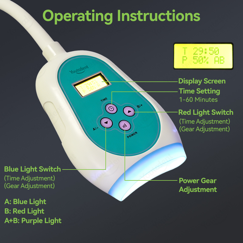 50W Dental Touch Screen 3 Colo - Teeth Whitening Bleach 리뷰 및 가격