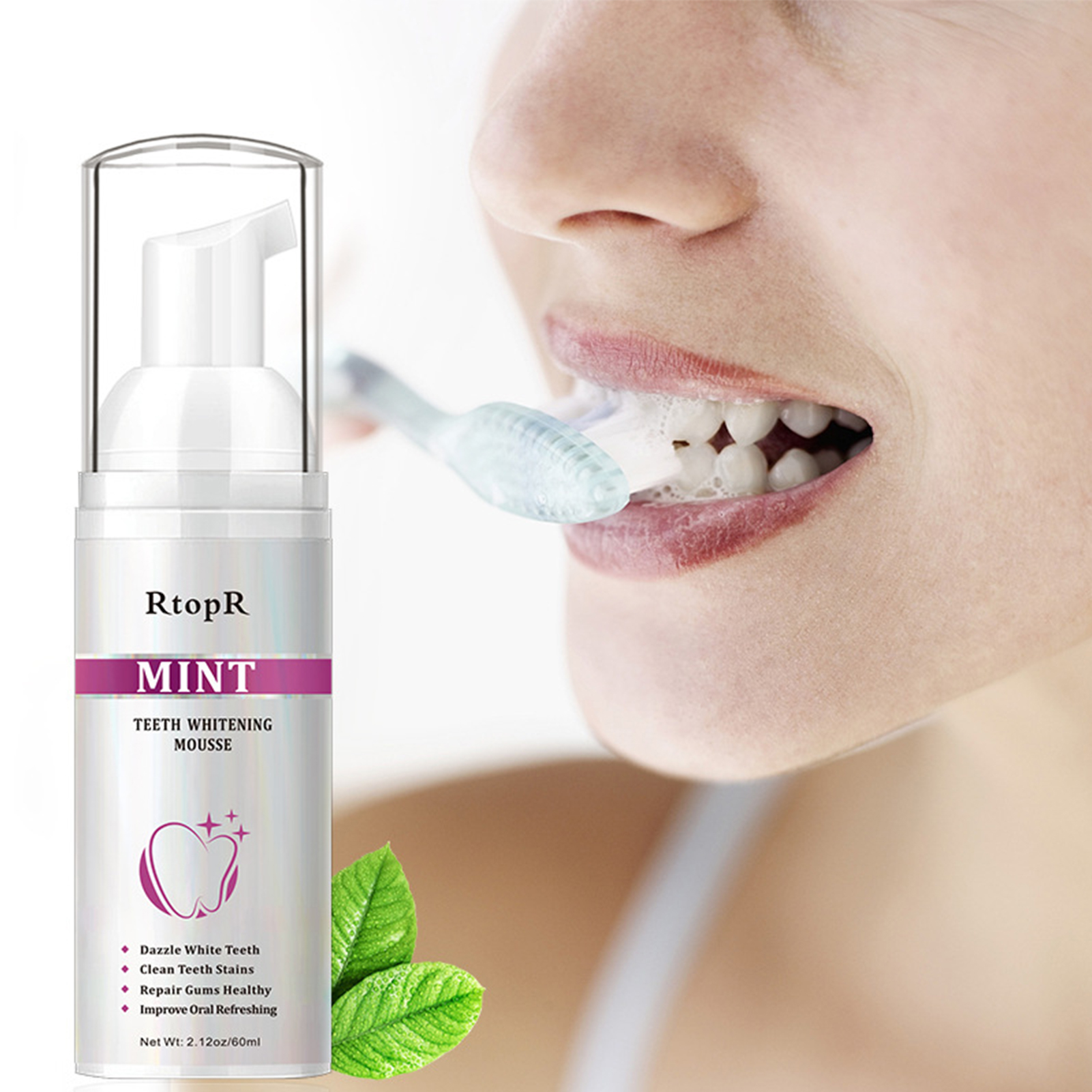 Teeth Whitening Mousse Mint Fo - Teeth Whitening Baking Soda 리뷰 및 가격