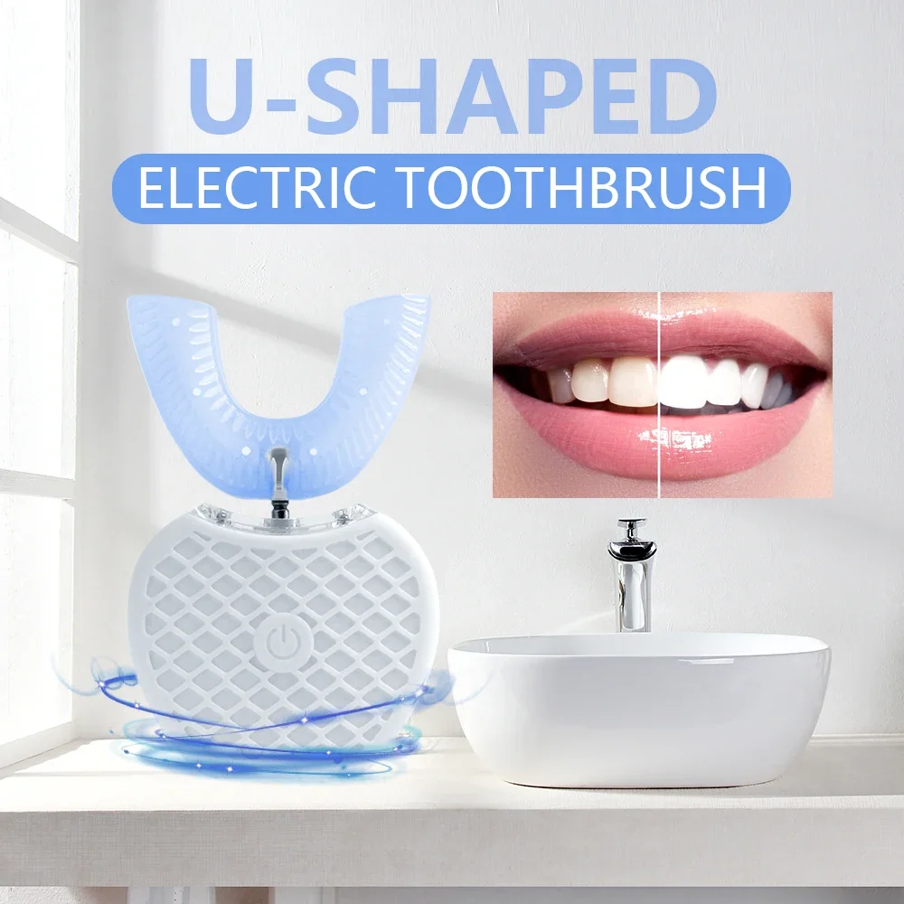 Ultrasonic Electric Toothbrush - Teeth Whitening With Blue Light 리뷰 및 가격