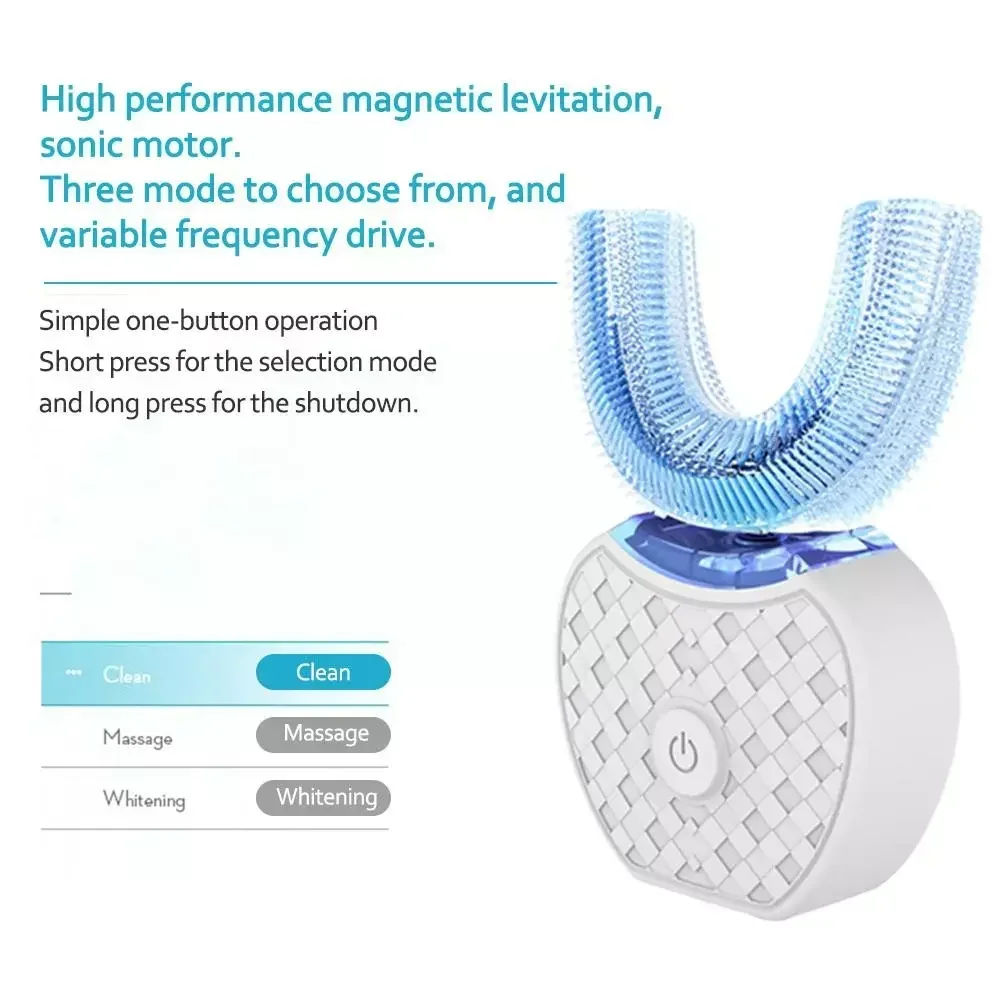 Ultrasonic Electric Toothbrush - Teeth Whitening With Blue Light 리뷰 및 가격