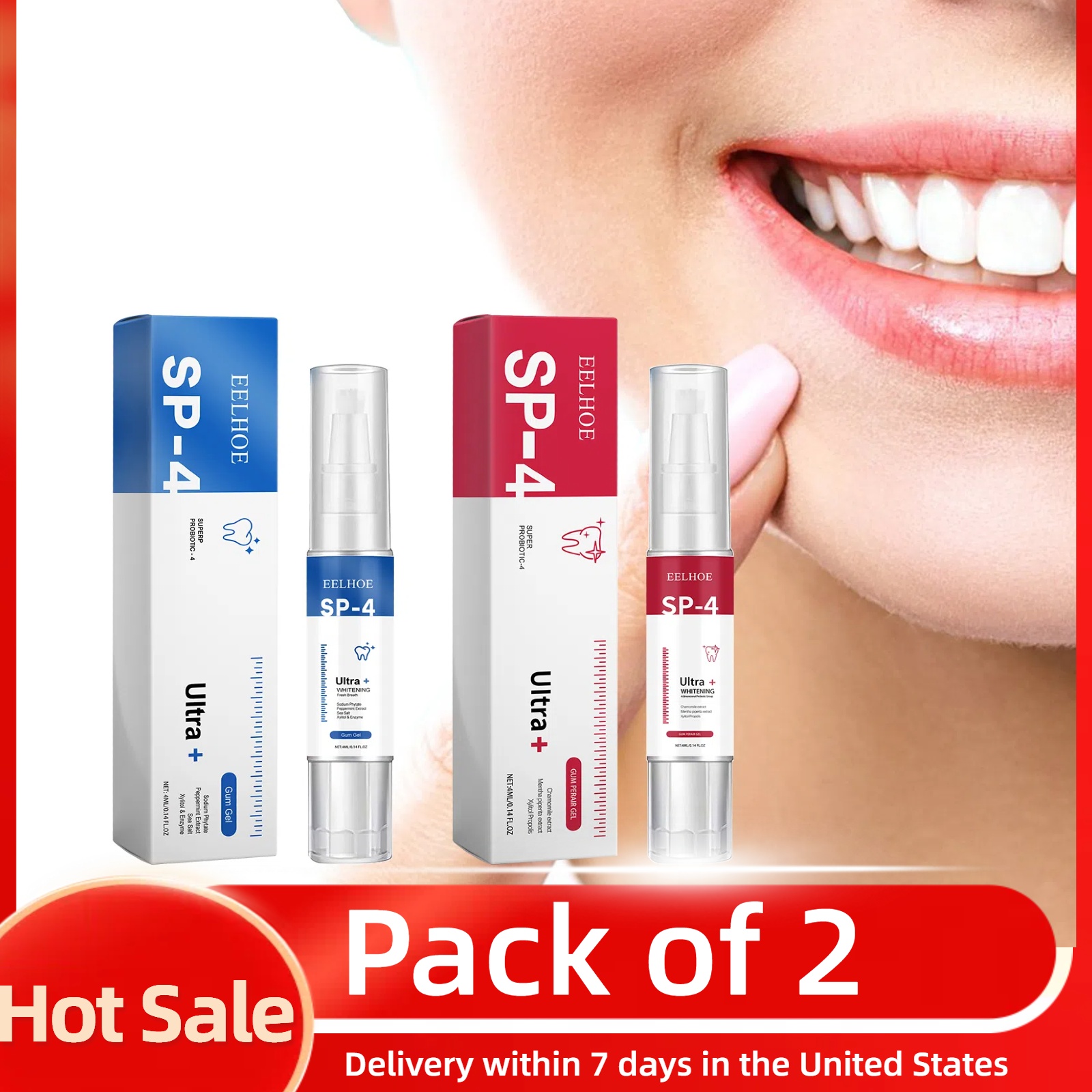 2pcs Gum Repair Gel Spray Deep - Teeth Whitening Xylitol 리뷰 및 가격