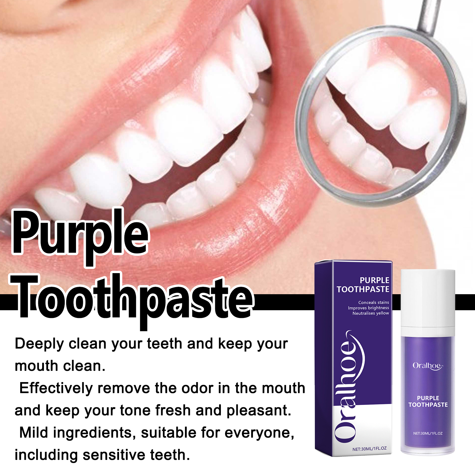 Xylitol Mint Purple Toothpaste - Teeth Whitening Xylitol 리뷰 및 가격