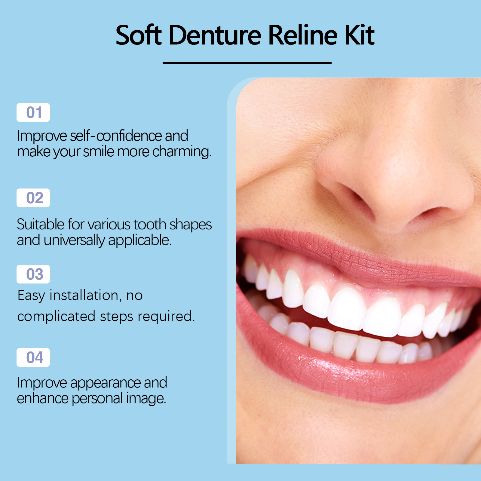 Denture Reline Kit Silicone Li - Teeth Whitening With Braces 리뷰 및 가격