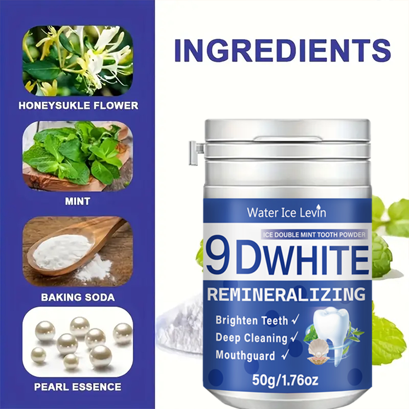 9D White Ice Double Mint Tooth - Teeth Whitening Baking Soda 리뷰 및 가격