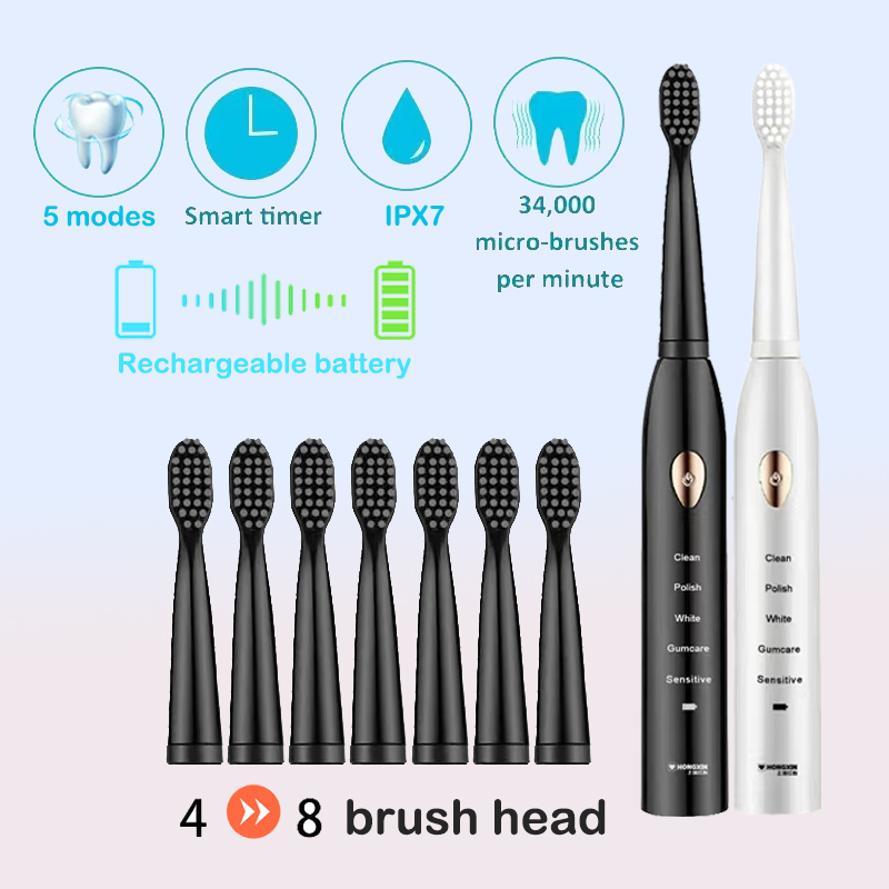 Electric Toothbrush 5-gear Mod - Teeth Whitening Toothbrush 리뷰 및 가격