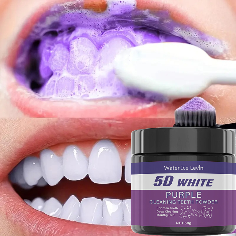 5D White Teeth Powder. Purple  - Teeth Whitening Baking Soda 리뷰 및 가격