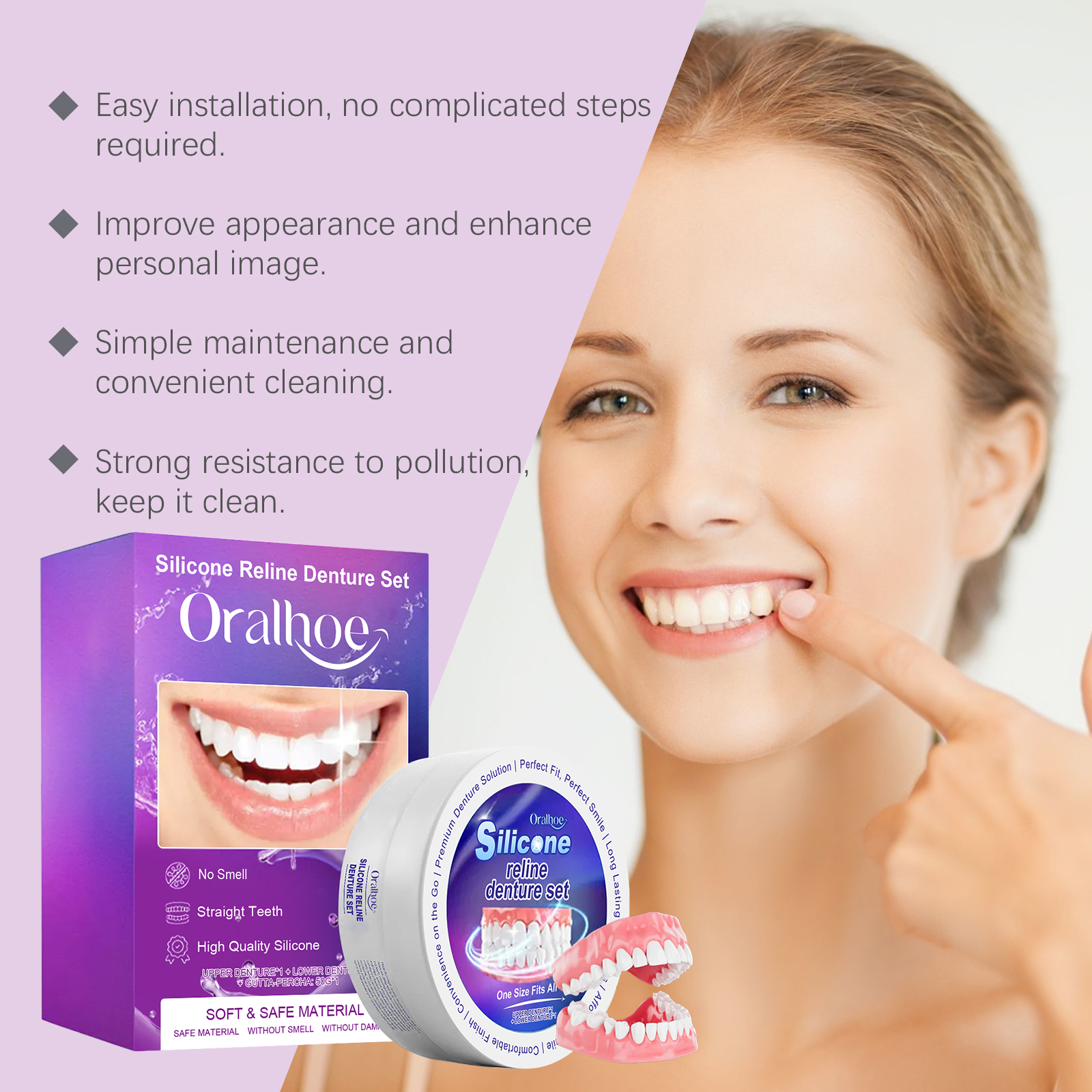 Silicone Denture Set Fit Tempo - Teeth Whitening With Braces 리뷰 및 가격