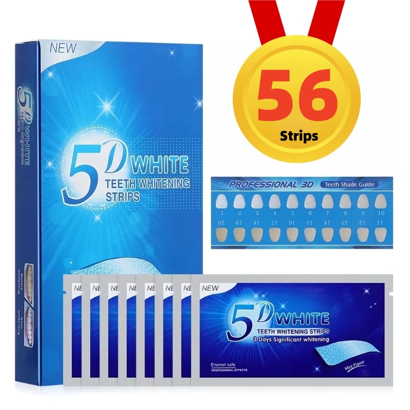 5D Teeth Whitening Strips 56 S - Teeth Whitening Gel Refills 리뷰 및 가격