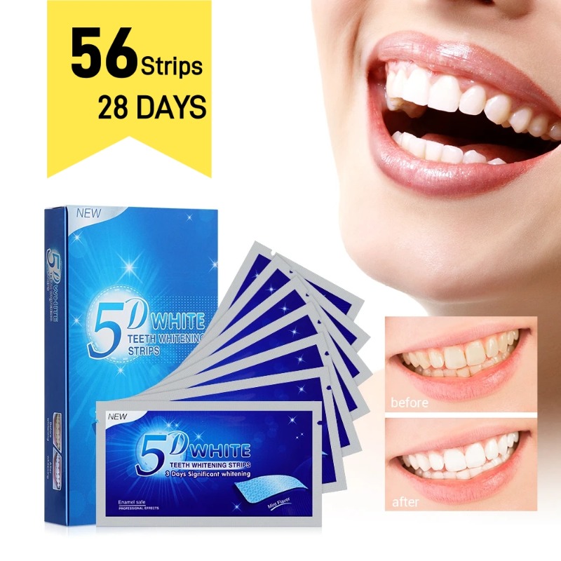 5D Teeth Whitening Strips 56 S - Teeth Whitening Gel Refills 리뷰 및 가격
