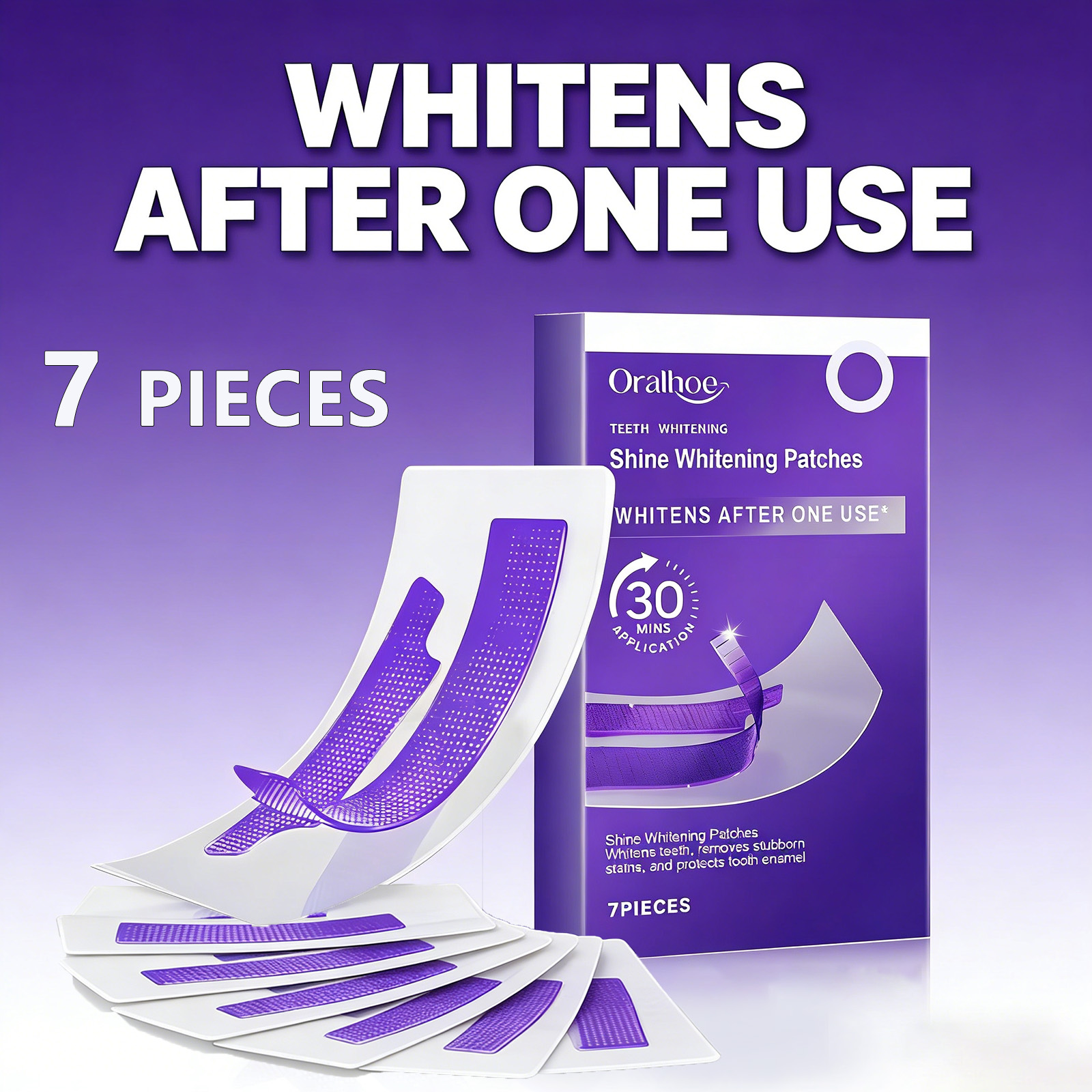 Purple Teeth Whitening Strips  - Teeth Whitening Flash 리뷰 및 가격
