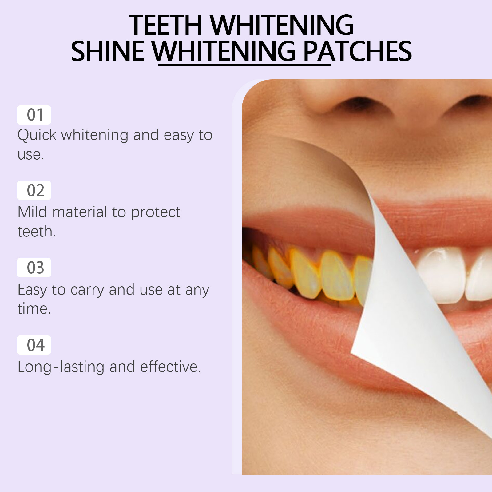 Purple Teeth Whitening Strips  - Teeth Whitening Flash 리뷰 및 가격