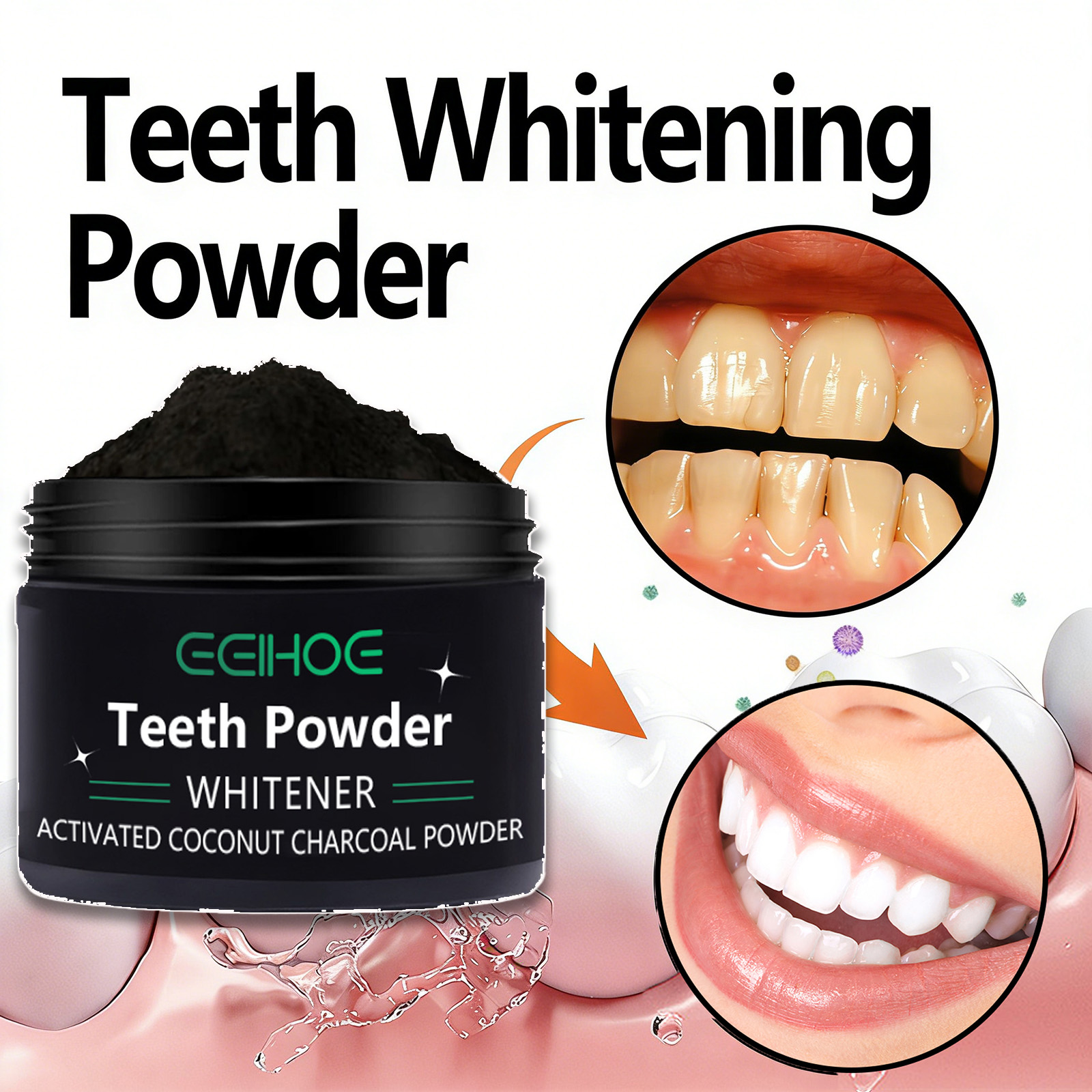 Natural Teeth Whitening Powder - Teeth Whitening Baking Soda 리뷰 및 가격