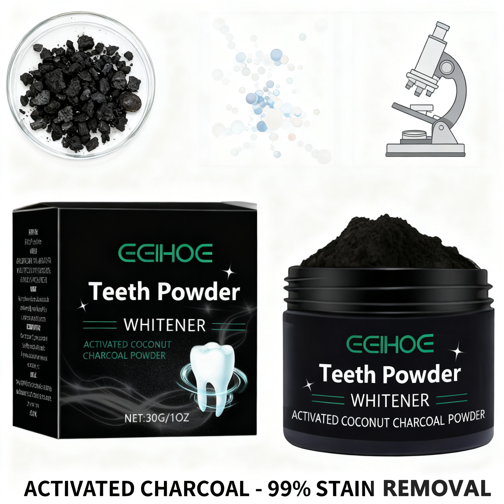Natural Teeth Whitening Powder - Teeth Whitening Baking Soda 리뷰 및 가격