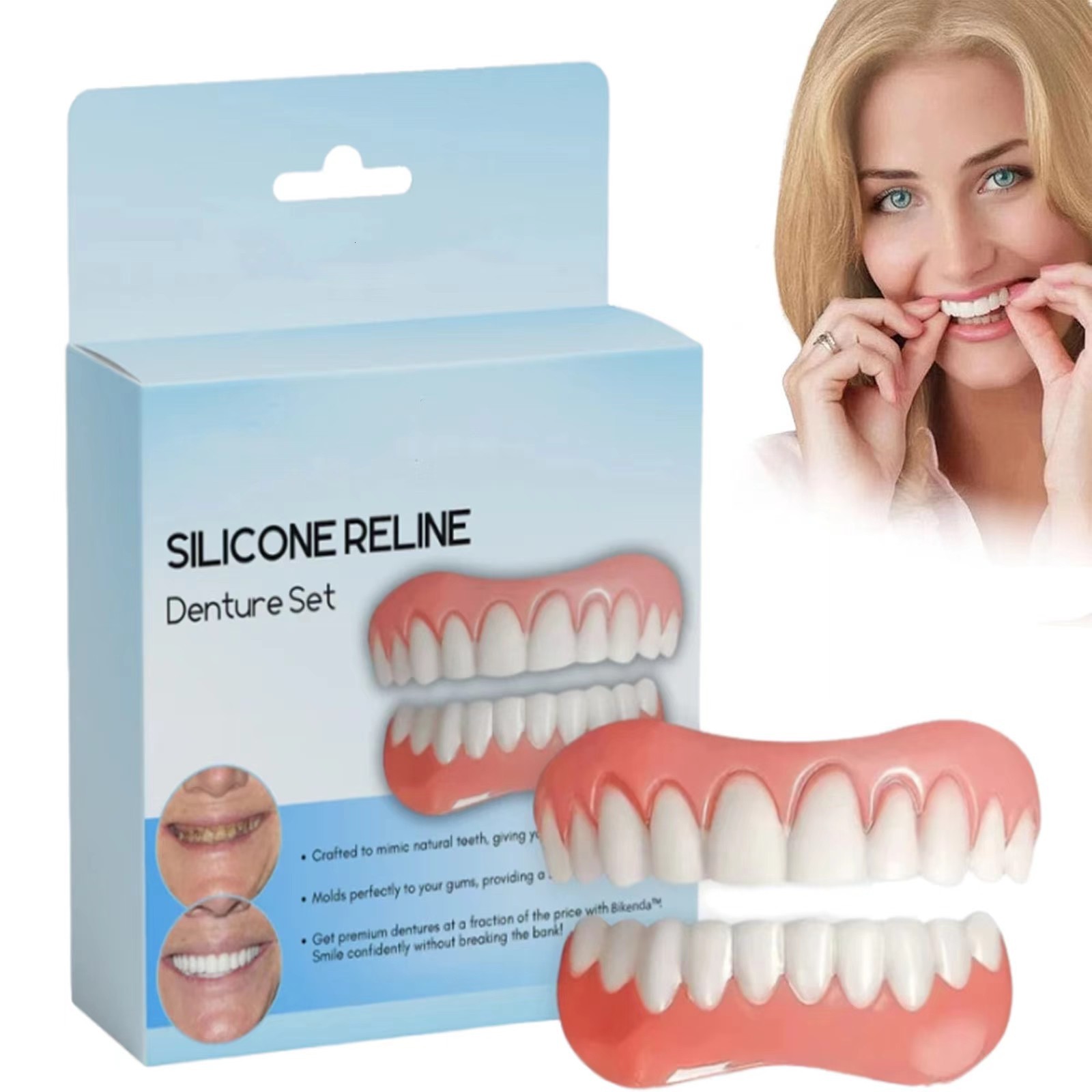 New Denture Silicone Kit Dentu - Teeth Whitening With Braces 리뷰 및 가격