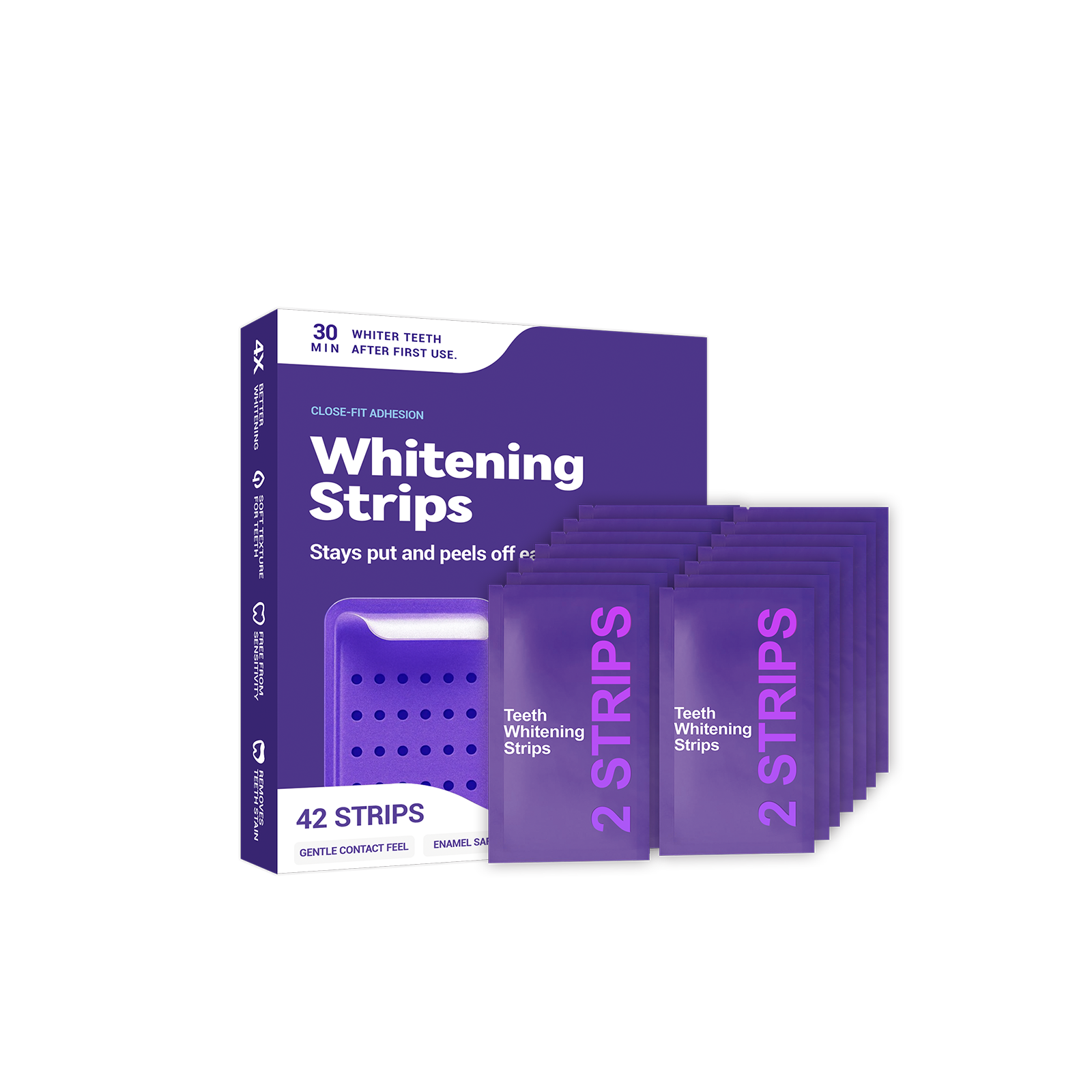 Purple Teeth Whitening Strips  - Teeth Whitening Flash 리뷰 및 가격