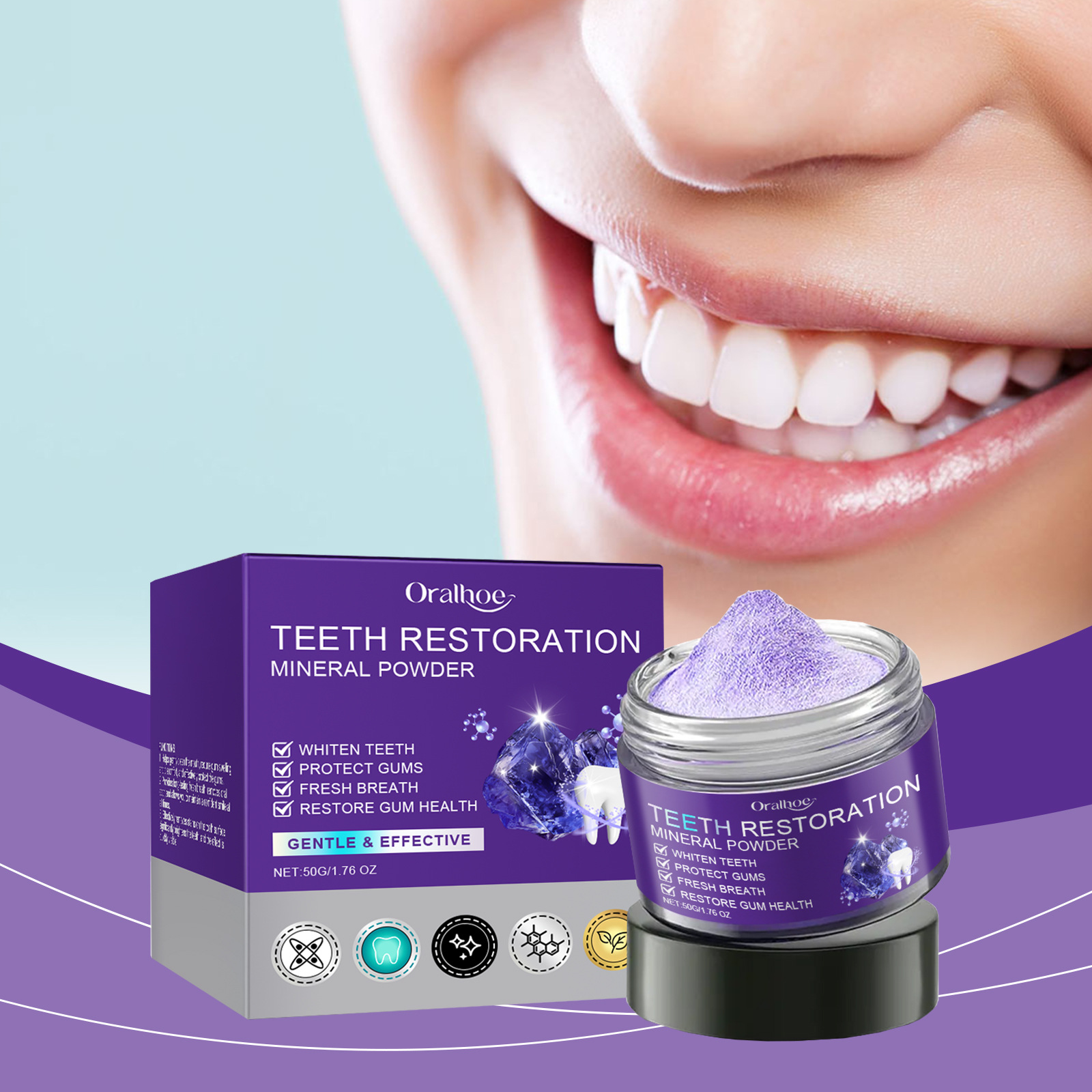 Teeth Restoration Mineral Powd - Teeth Whitening Flash 리뷰 및 가격