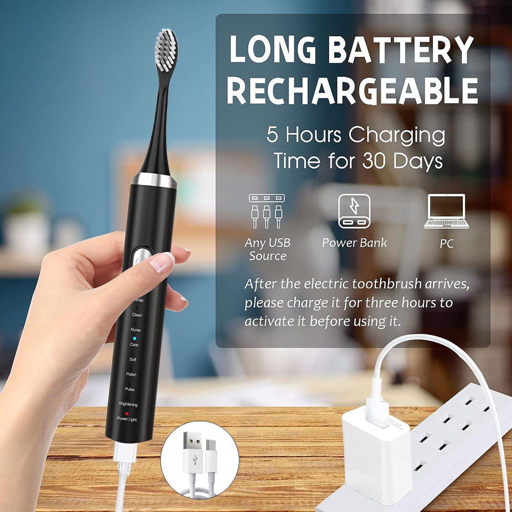 Electric Toothbrush Set, Recha - Electric Toothbrush Sonic 리뷰 및 가격