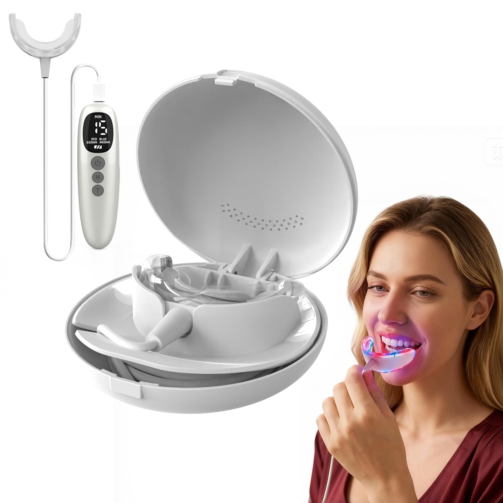 Teeth Whitening Kit 18 Diode R - Teeth Whitening With Blue Light 리뷰 및 가격