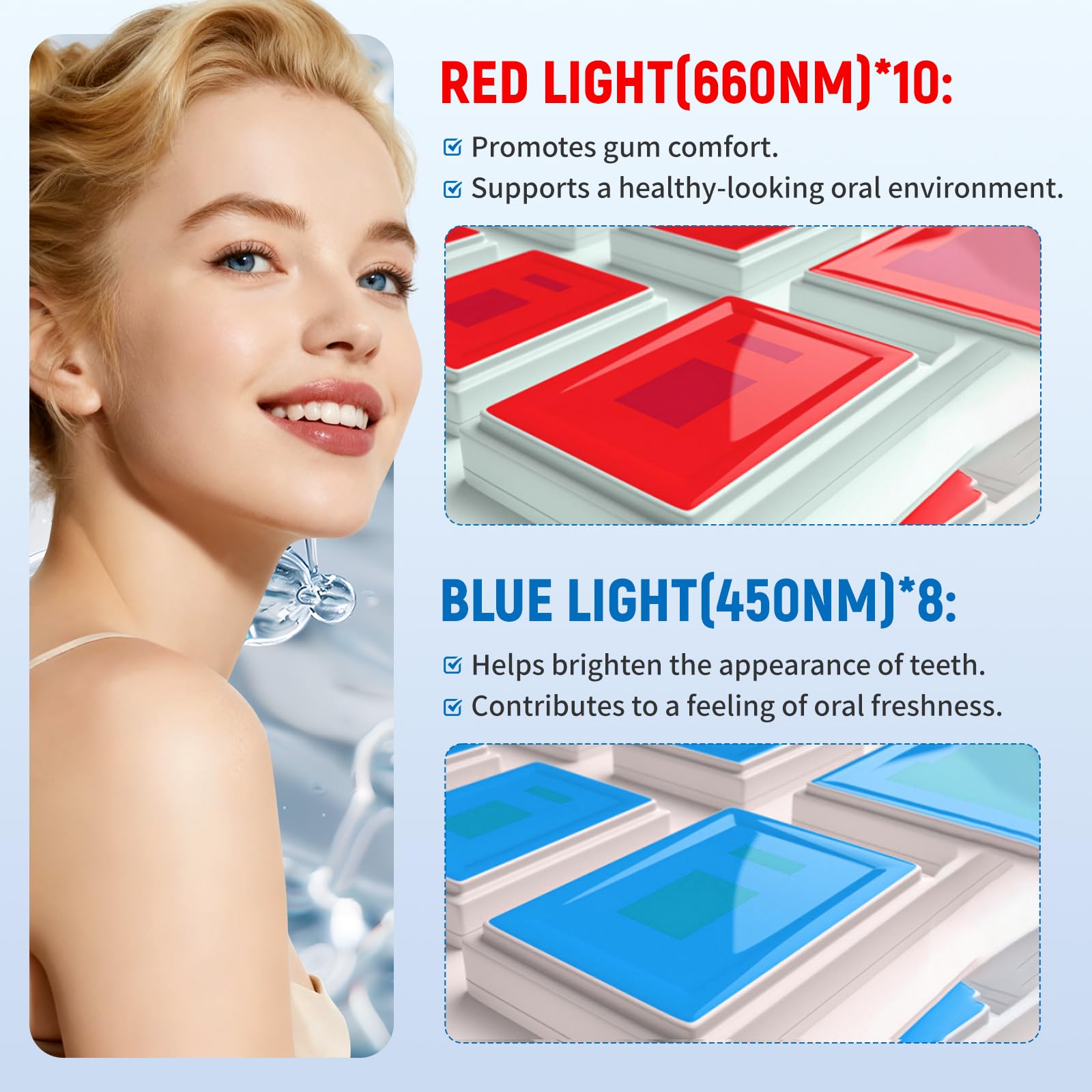 Teeth Whitening Kit 18 Diode R - Teeth Whitening With Blue Light 리뷰 및 가격