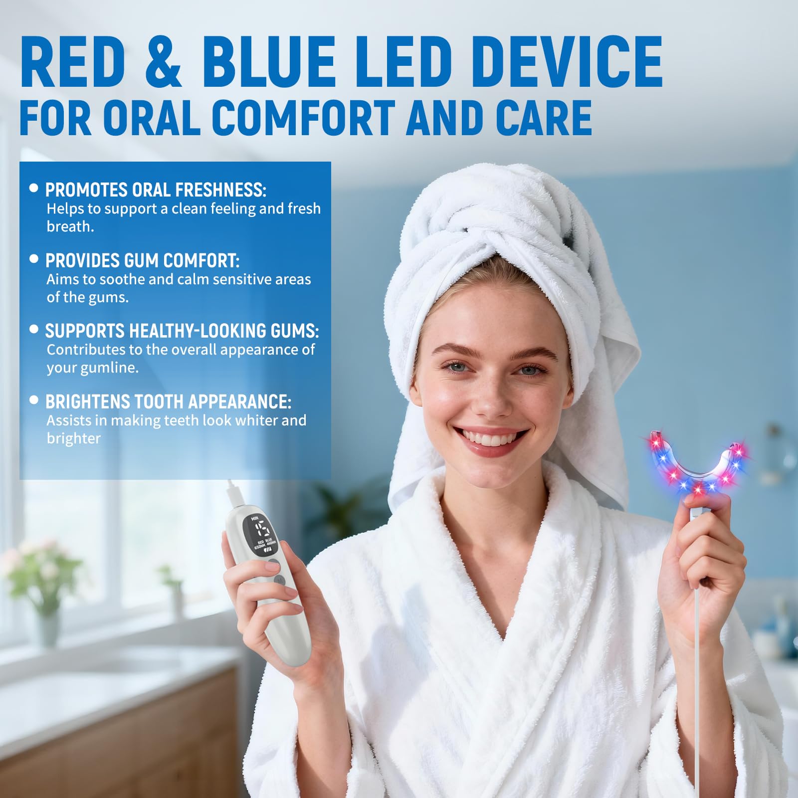 Teeth Whitening Kit 18 Diode R - Teeth Whitening With Blue Light 리뷰 및 가격