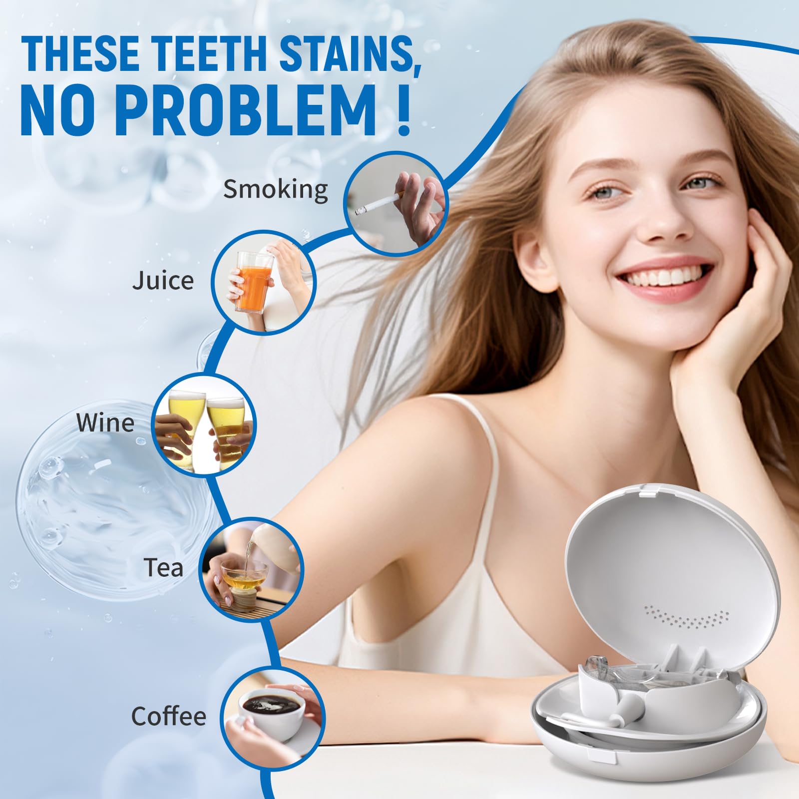 Teeth Whitening Kit 18 Diode R - Teeth Whitening With Blue Light 리뷰 및 가격