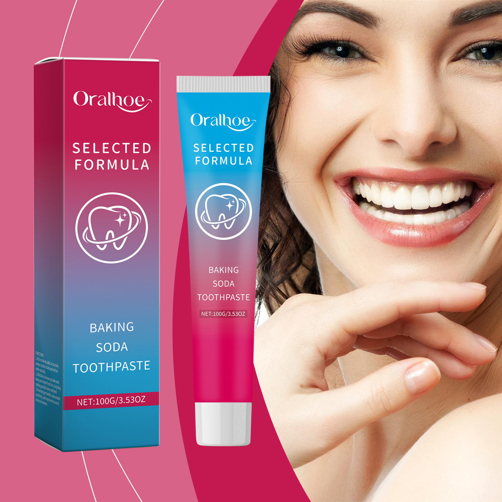 Oralhoe Baking Soda Toothpaste - Teeth Whitening Baking Soda 리뷰 및 가격
