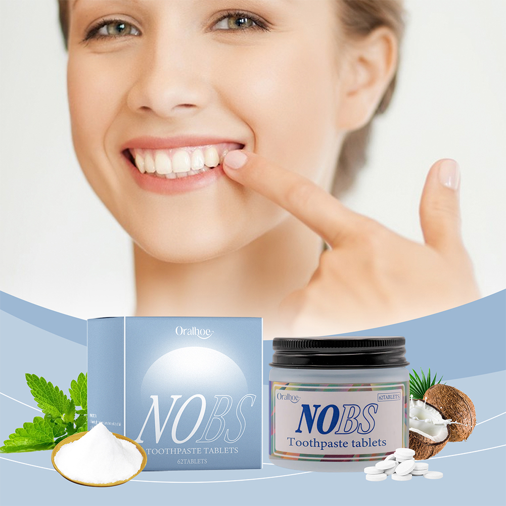 NOBS Toothpaste Tablets - Nano - Teeth Whitening Baking Soda 리뷰 및 가격