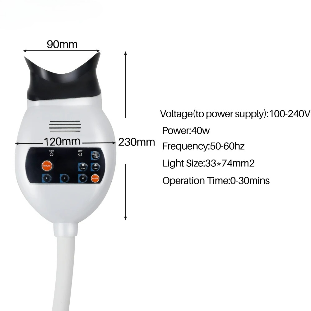Adjustable 3 Colors LED Teeth  - Teeth Whitening Bleach 리뷰 및 가격