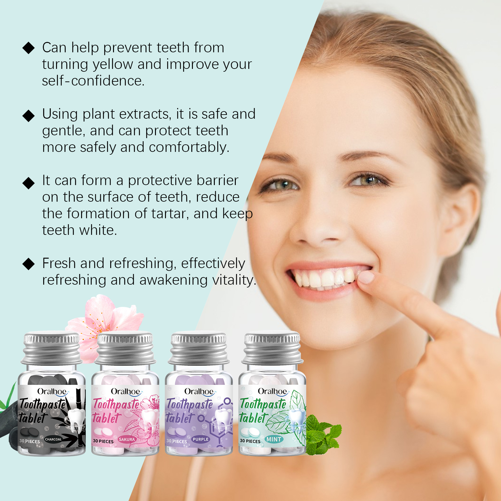 Deep Cleaning Solid Toothpaste - Teeth Whitening Xylitol 리뷰 및 가격