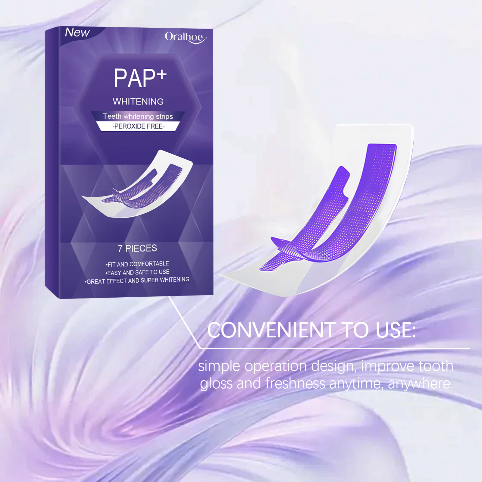 Purple Teeth Whitening Strips  - Teeth Whitening Flash 리뷰 및 가격