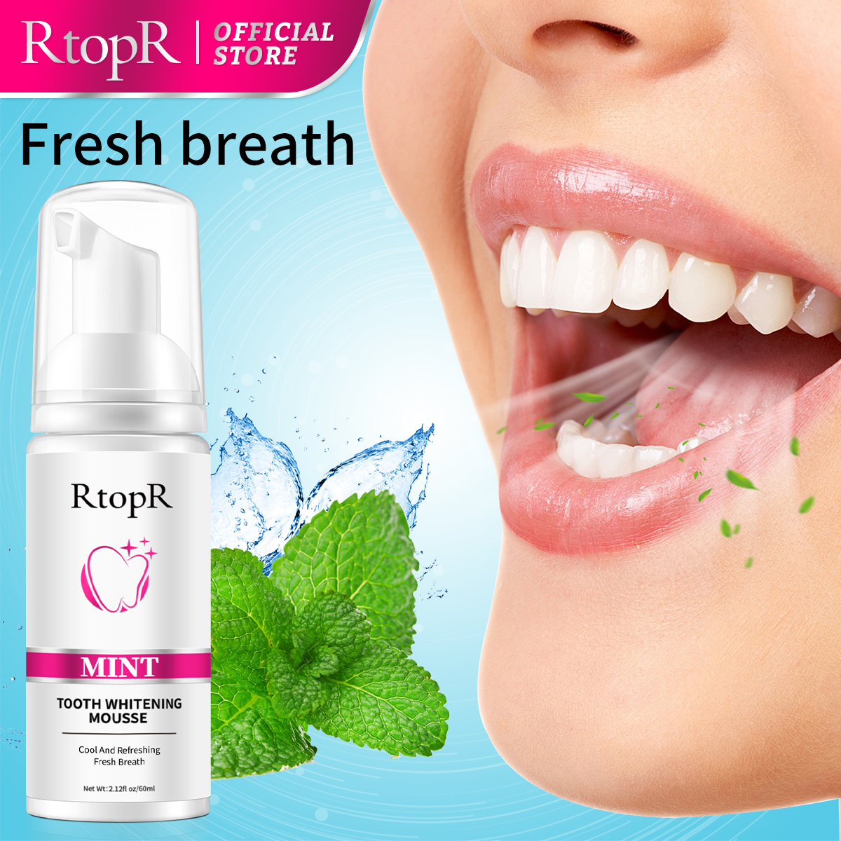 RtopR Mint Whitening Teeth Mou - Teeth Whitening Xylitol 리뷰 및 가격