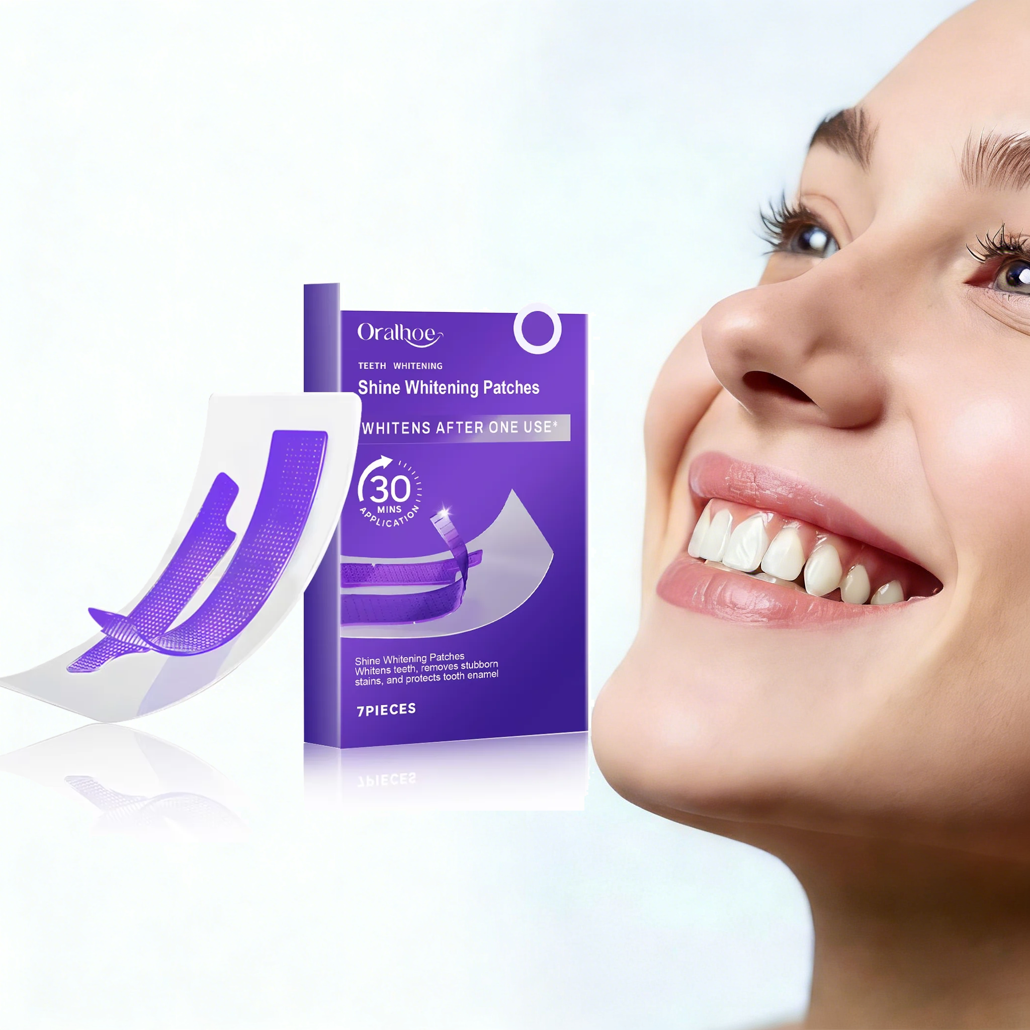 Purple Teeth Whitening Strips  - Teeth Whitening Flash 리뷰 및 가격