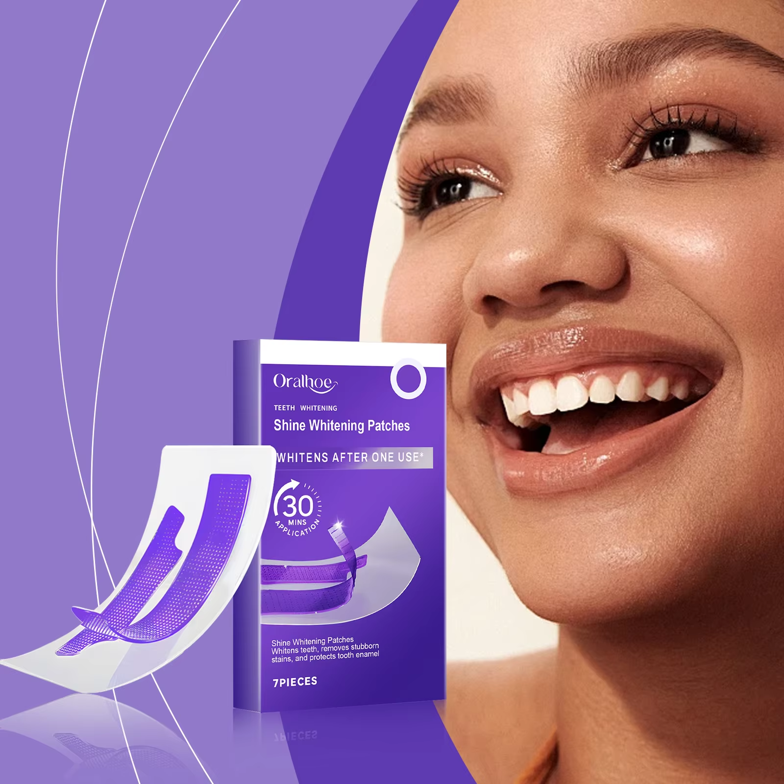 Purple Teeth Whitening Strips  - Teeth Whitening Flash 리뷰 및 가격