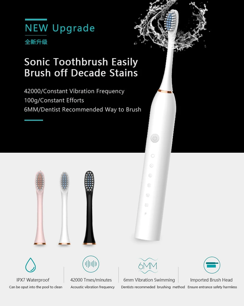 Sonic Electric Toothbrush IPX7 - Electric Toothbrush Sonic 리뷰 및 가격