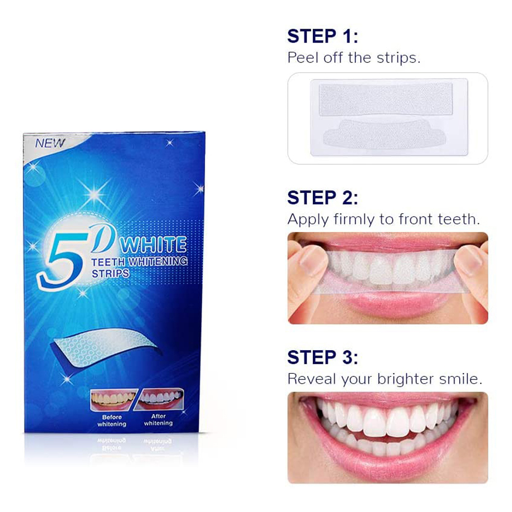 5D White Teeth Whitening Strip - Teeth Whitening Gel Refills 리뷰 및 가격