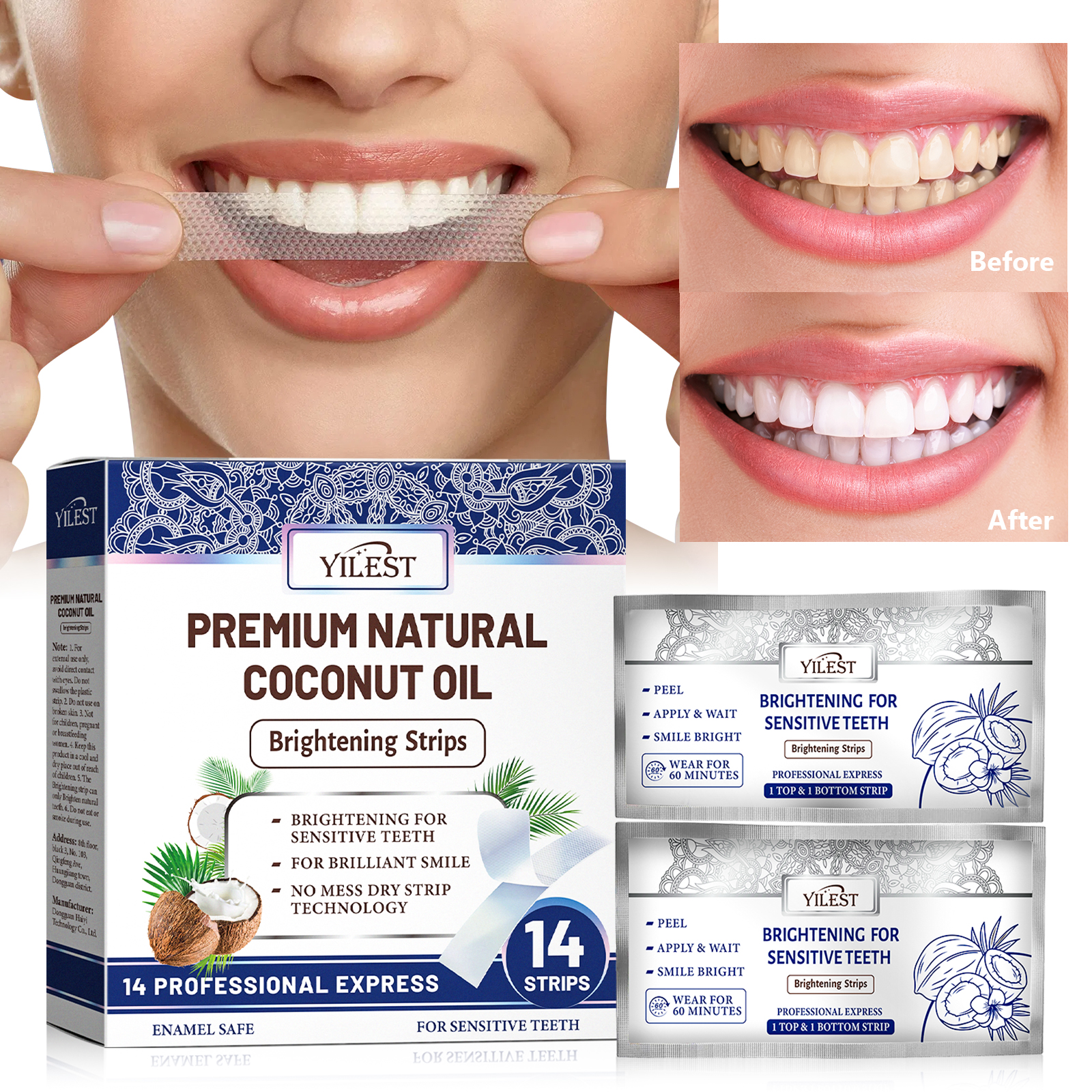 Teeth Whitening Strips 14pcs C - Teeth Whitening Flash 리뷰 및 가격