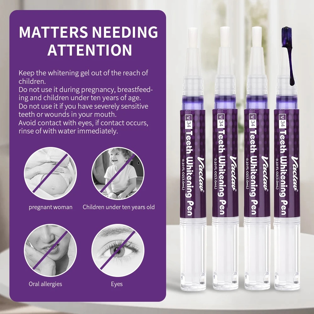 Vaclav V34 Purple teeth whiten - Teeth Whitening Xylitol 리뷰 및 가격