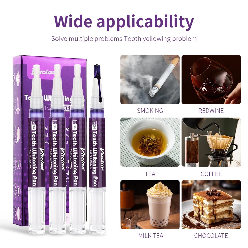 Vaclav V34 Purple teeth whiten - Teeth Whitening Xylitol 리뷰 및 가격